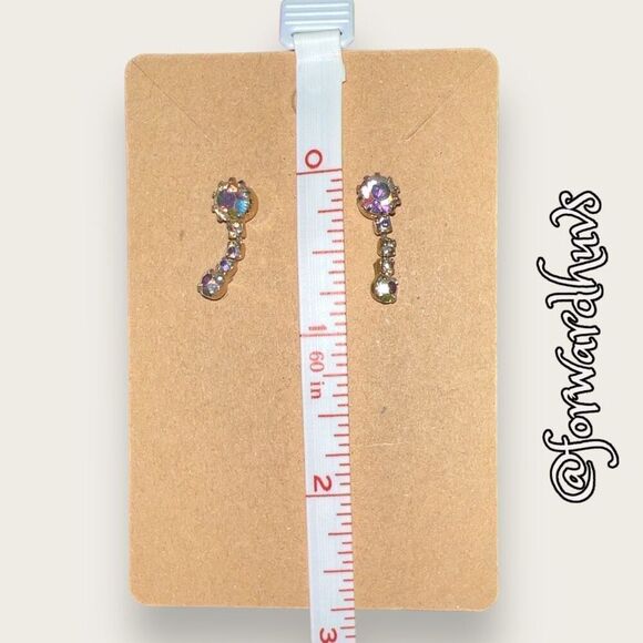 Bundle Sale 3 for $15 | AB Aurora Borealis Dangle Earrings - Picture 9 of 10